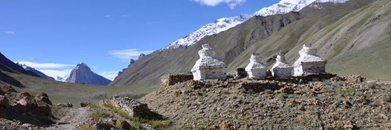 Remontée de la haute vallée de la Kargyak Chu