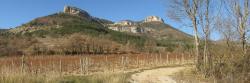 La falaise du Gaudichart au départ de Vercheny-le-haut